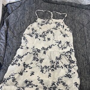 Superdry White and Blue Floral Maxi Dress